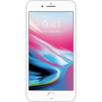 Apple - Pre-Owned iPhone 8 Plus with 64GB Memory Cell Phone (Unlocked) - Silver - Front_Zoom