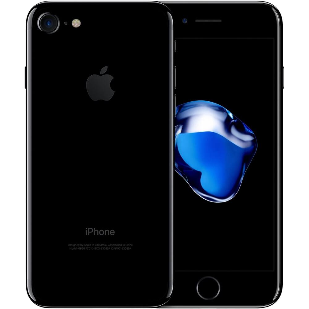 Alt View 12. Apple - Pre-Owned Excellent iPhone 7 128GB (Unlocked) - Jet Black.