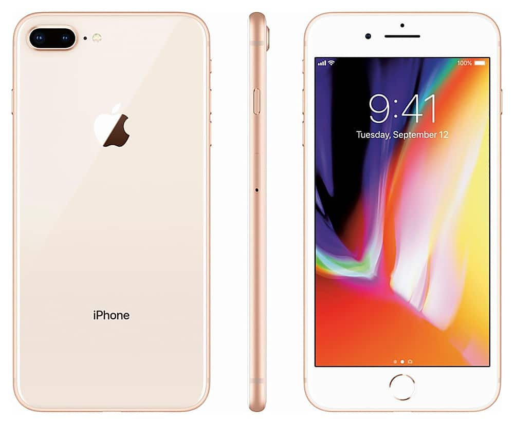 iPhone8 64G ゴールド/KDDI/大容量新品バッテリー100% 034 | www