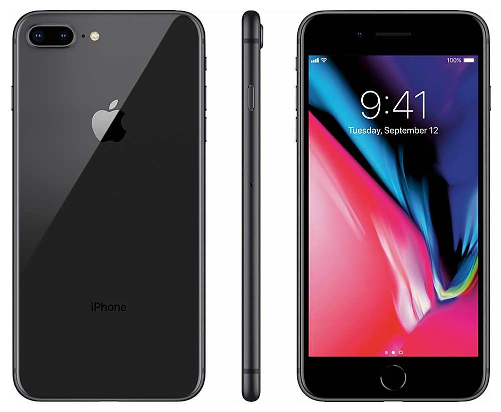 Apple Pre-Owned iPhone 8 Plus 64GB Phone (Unlocked) Space Gray 8P