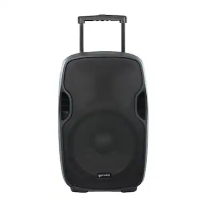 Front. Gemini - 15" 500W 2-Way PA Speaker - Black.