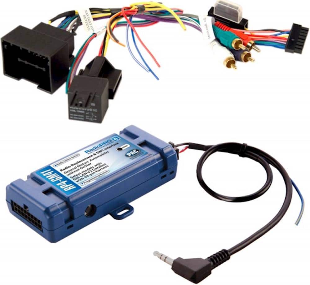 PAC - Radio Replacement and Steering Wheel Control Interface for Select GM Vehicles - Blue - Front_Zoom