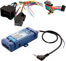 Front. PAC - Radio Replacement and Steering Wheel Control Interface for Select GM Vehicles - Blue.