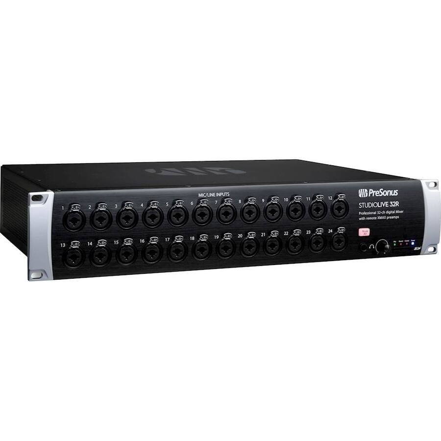 32 Channel Rack PreSonus StudioLive 32R Series III 32 Channel Rack Mixer Black SL32R ...