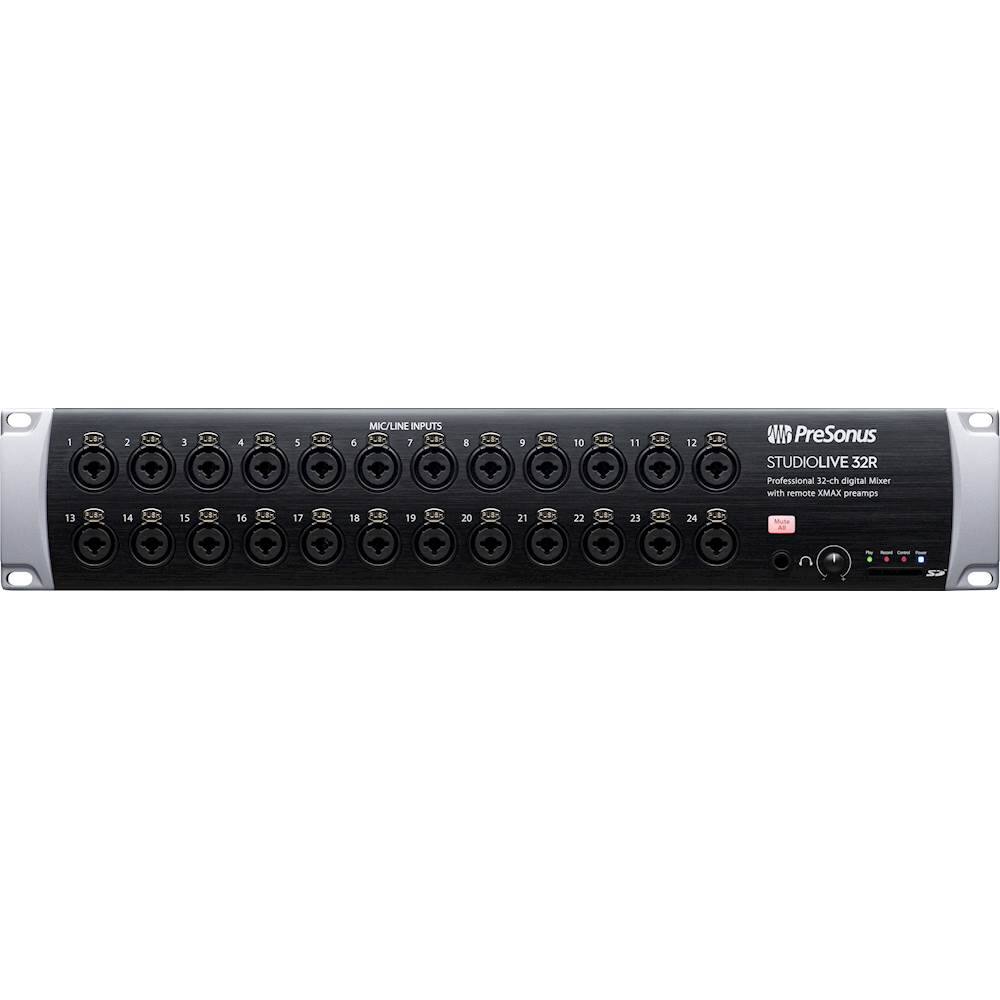Front. PreSonus - StudioLive 32R Series III 32-Channel Rack Mixer - Black.