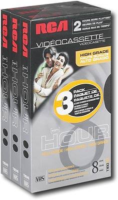 Angle Standard. RCA - T-160 High-Grade VHS Cassettes (3-Pack).