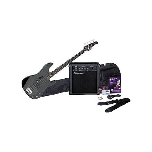 Best Buy Silvertone 4String Bass Guitar Sunburst SAK SSLB11PAK SB