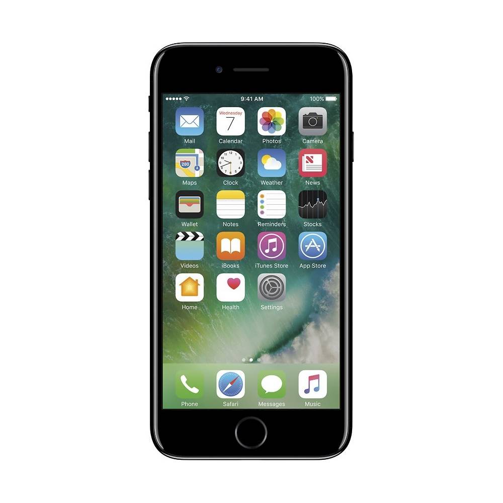 Apple - Pre-Owned iPhone 7 with 32GB Memory Cell Phone (Unlocked) - Jet Black