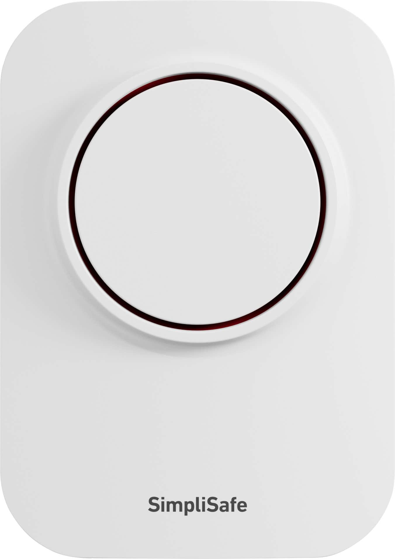 SimpliSafe - Wireless Auxiliary Siren - White - Front_Zoom