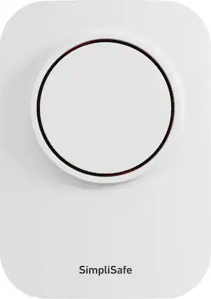 Front. SimpliSafe - Wireless Auxiliary Siren - White.