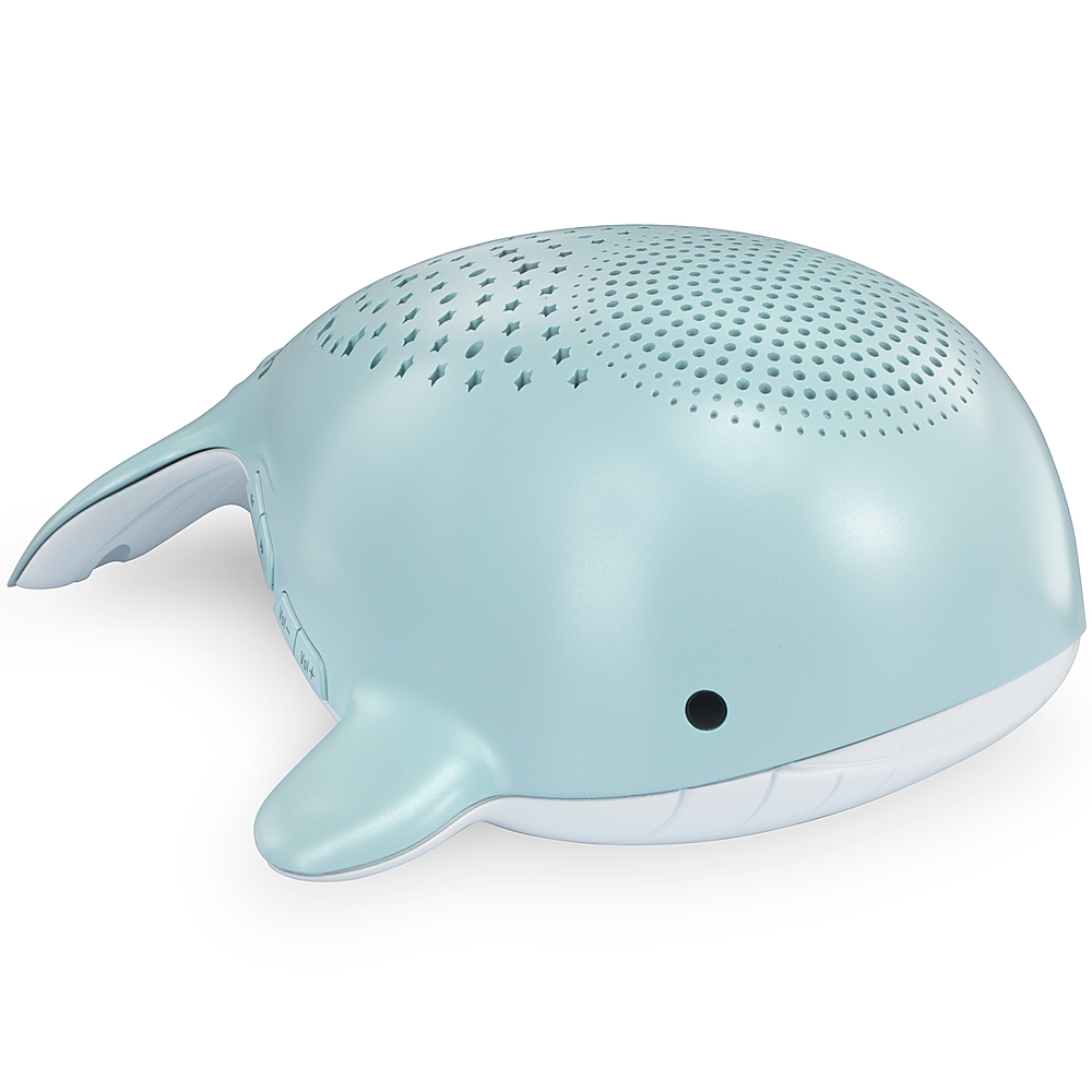 Angle View: VTech BC8312 Wyatt the Whale Storytelling Baby Soother with Glow-on Ceiling Night Light, blue