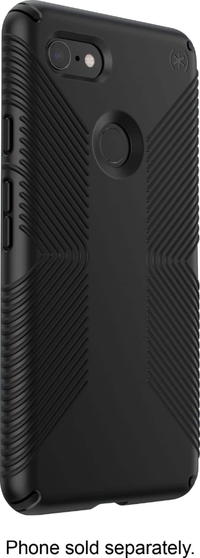 Left View: Speck - Presidio GRIP Case for Google Pixel 3 XL Cell Phones - Black