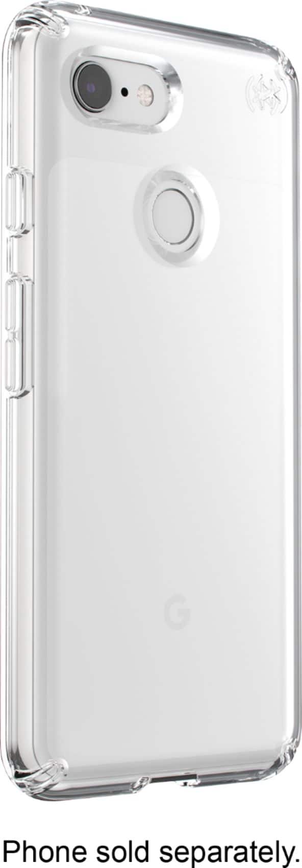 Front. Speck - Presidio STAY CLEAR Case for Google Pixel 3 Cell Phones - Clear.