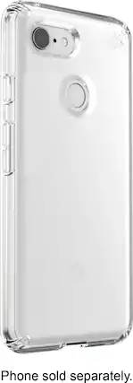 Front. Speck - Presidio STAY CLEAR Case for Google Pixel 3 Cell Phones - Clear.