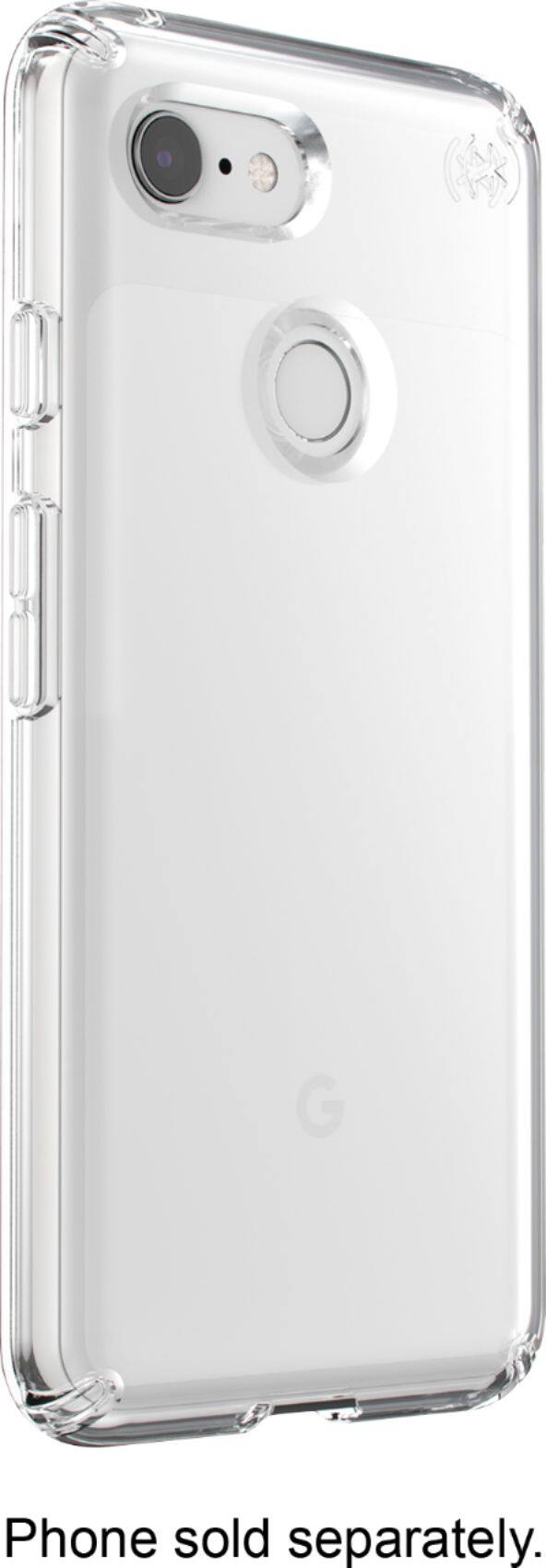 Front. Speck - Presidio STAY CLEAR Case for Google Pixel 3 Cell Phones - Clear.