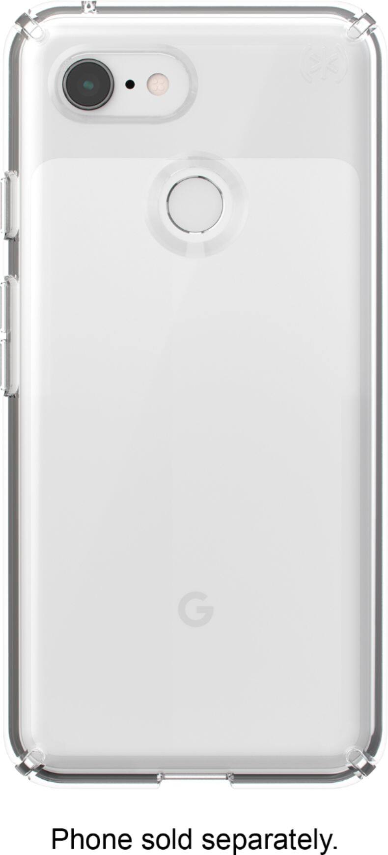Left. Speck - Presidio STAY CLEAR Case for Google Pixel 3 Cell Phones - Clear.