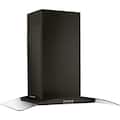 Whirlpool - 30 inches - Externally Vented & Recirculating - Wall Range Hood - Black Stainless Steel