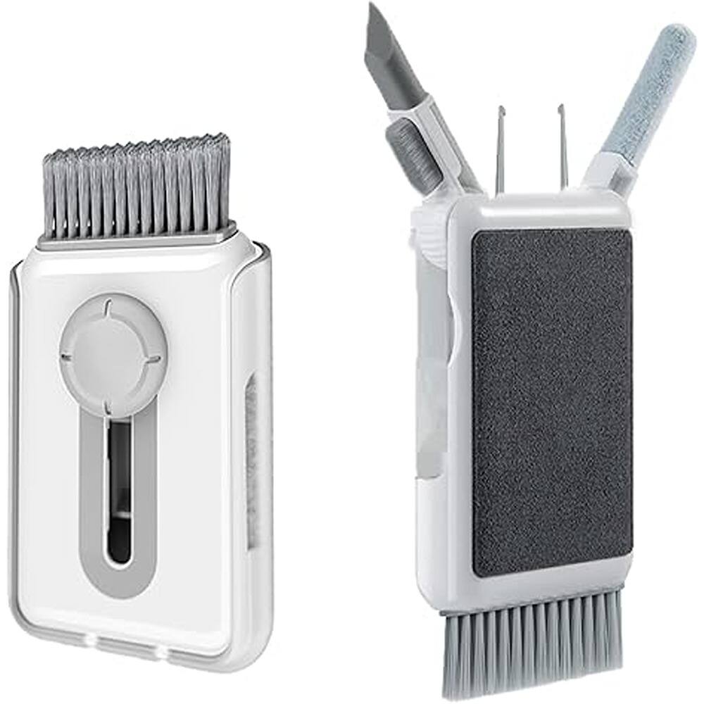 Front. Schertz - Multifunctional Electronics Cleaning Kit – AirPods Cleaner, Keyboard & Laptop Cleaner, Screen Cleaner with Microfiber Cl - white.