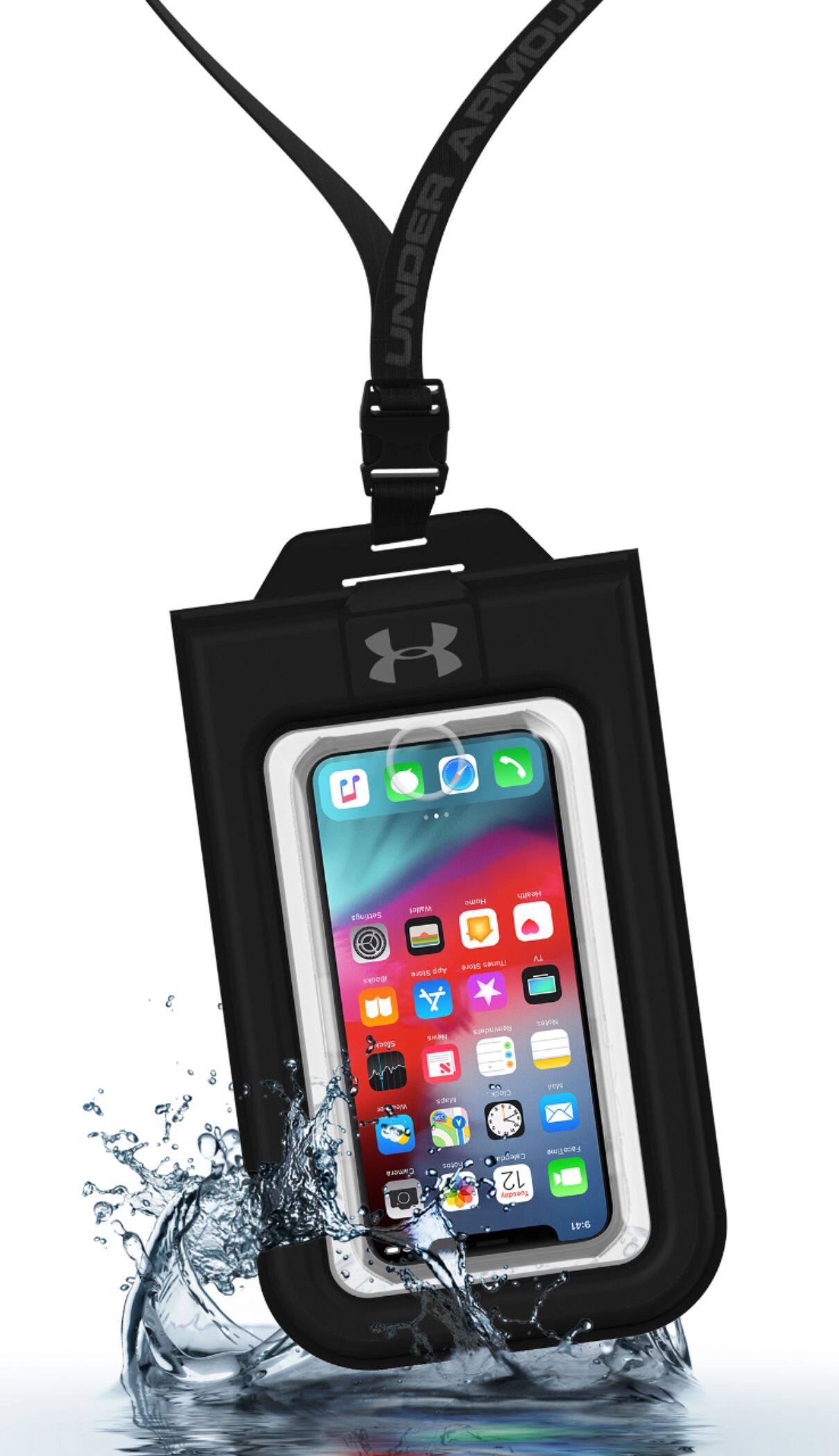 Alt View 14. Under Armour - Protect Dry Bag for Most Cell Phones - Black/Clear.
