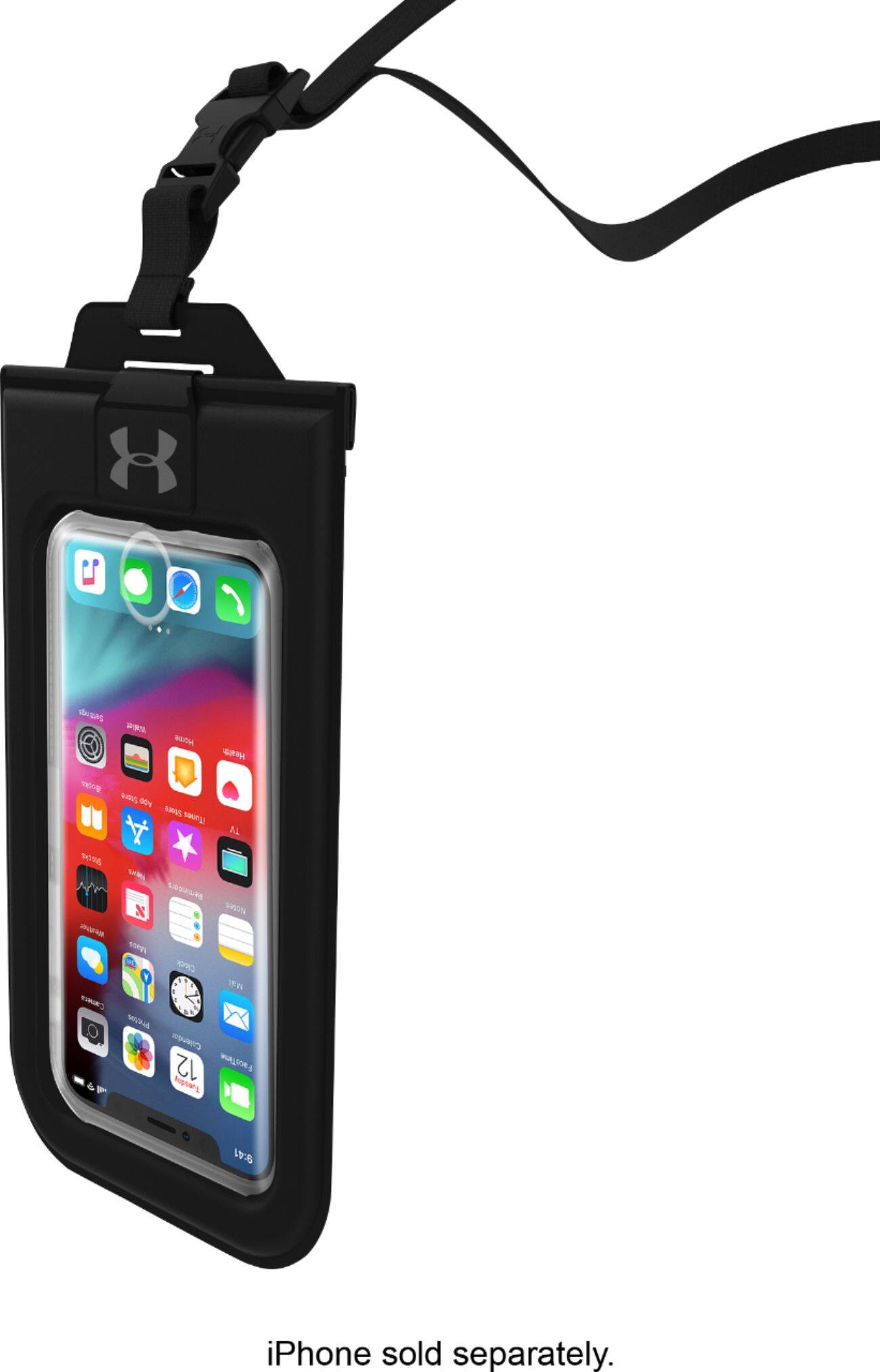 Left. Under Armour - Protect Dry Bag for Most Cell Phones - Black/Clear.