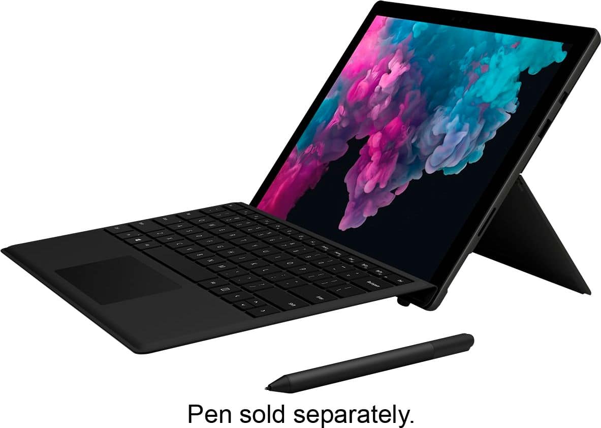 Rent to own Microsoft - Surface Pro 6 - 12.3" Touch Screen - Intel Core i5 - 8GB Memory - 256GB Solid State Drive - With Keyboard - Black