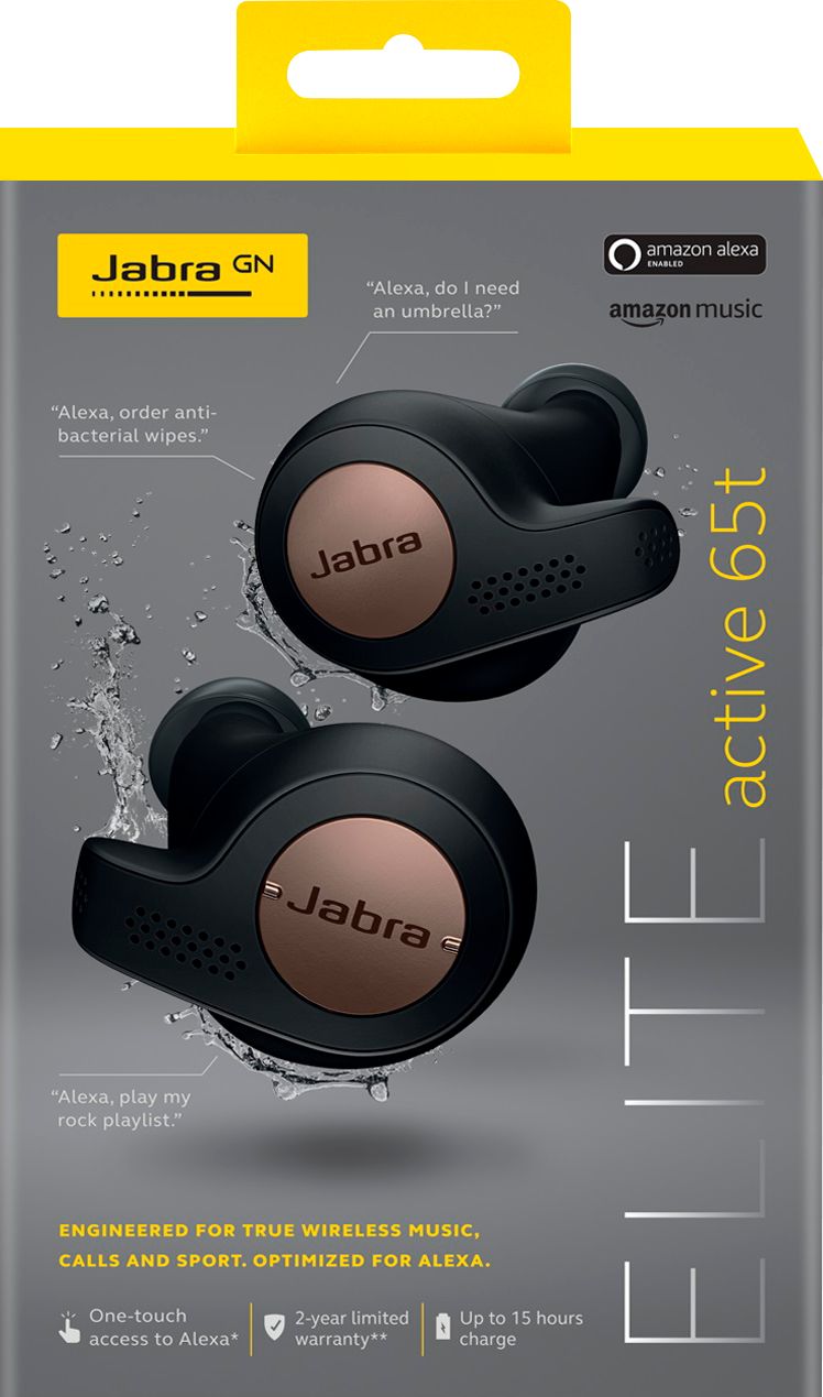 Best Buy: Jabra Elite Active 65t Wireless In-Ear Headphones Black 
