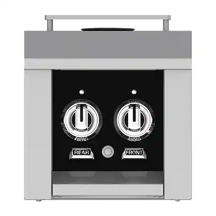 Left. Hestan - 11" Gas Cooktop - Stealth.