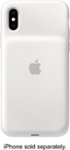 Front Zoom. Apple - iPhone XS Smart Battery Case - White.