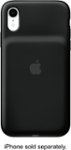 Front. Apple - iPhone XR Smart Battery Case - Black.