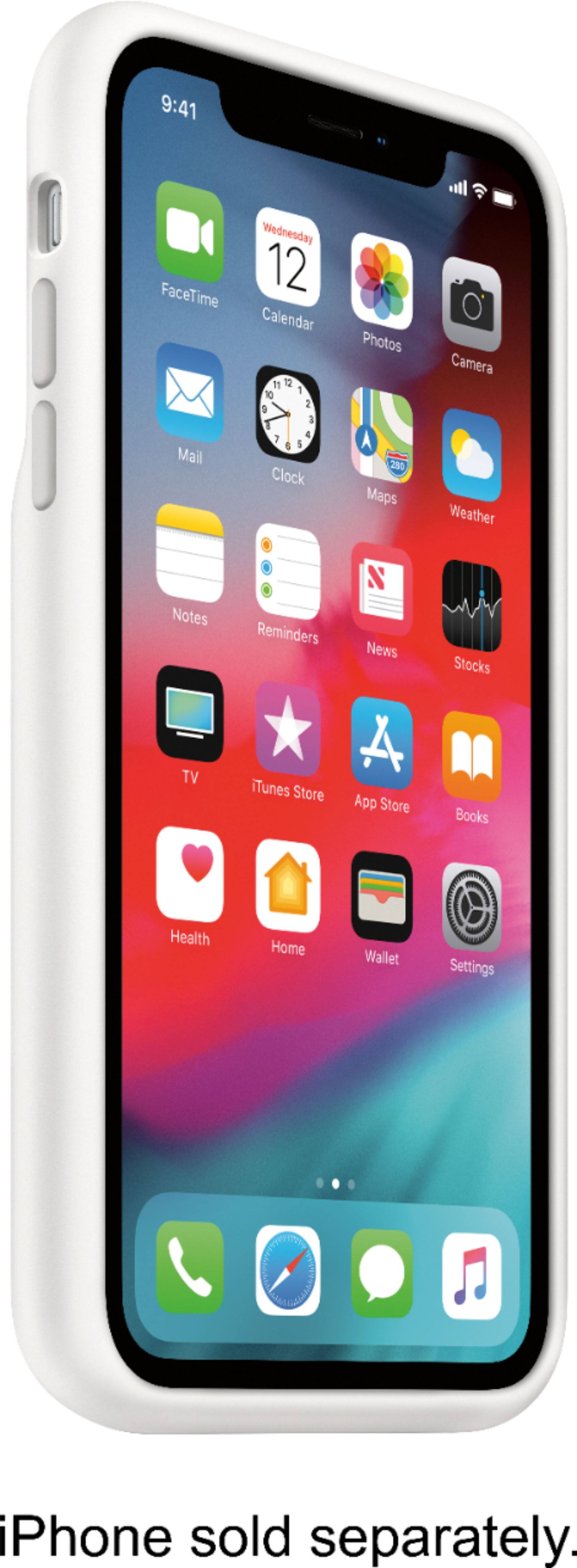 Alt View 12. Apple - iPhone XR Smart Battery Case - White.