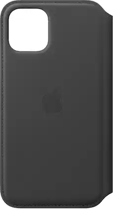 Apple - iPhone 11 Pro Leather Folio - Black