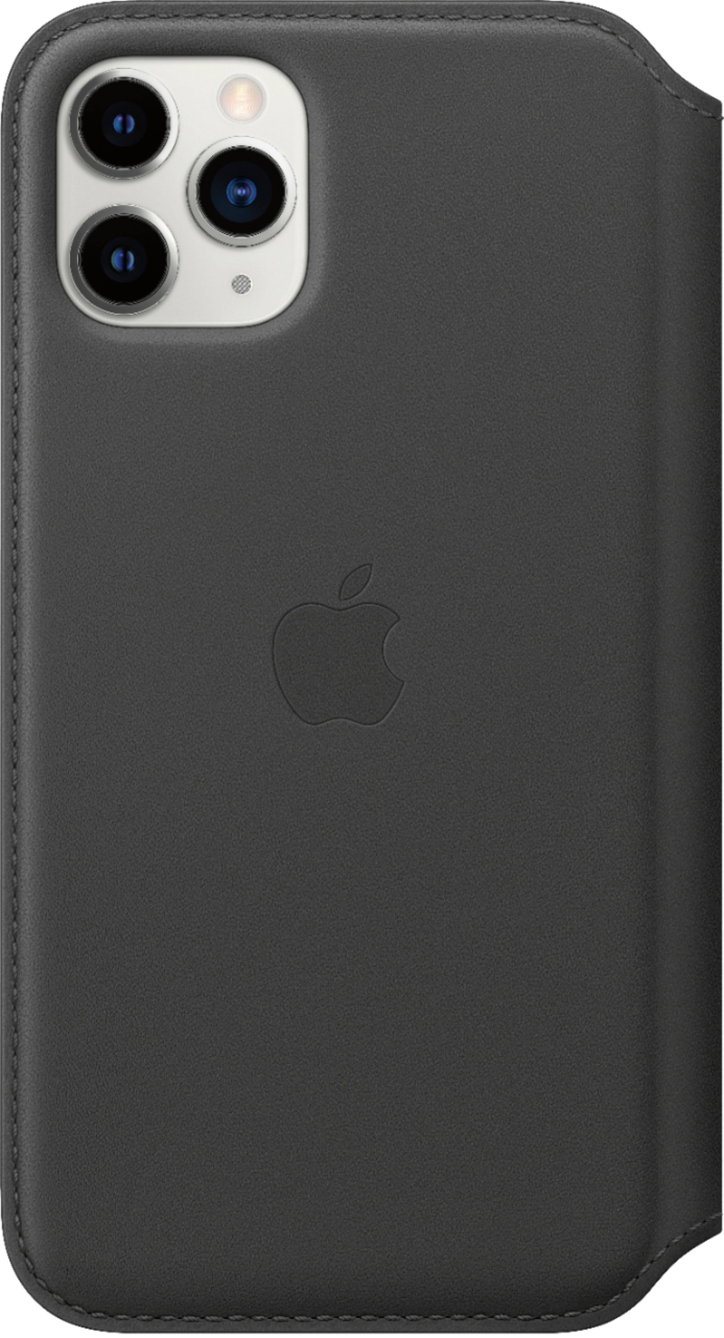 Alt View 11. Apple - iPhone 11 Pro Leather Folio - Black.