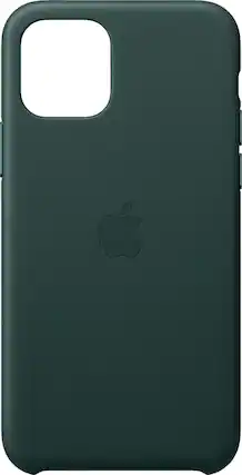 Front. Apple - iPhone 11 Pro Leather Case - Forest Green.