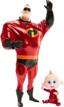 Jakks - Disney Pixar Incredibles 2 Mr.Incredible and Jack-Jack Set