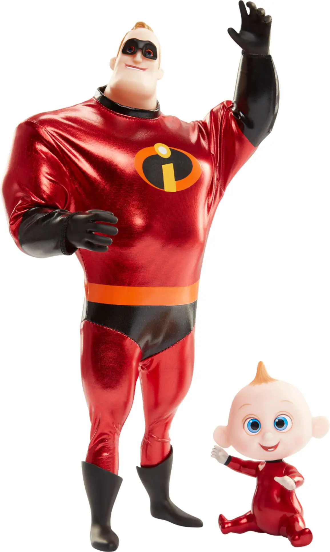 Front. Jakks - Disney Pixar Incredibles 2 Mr.Incredible and Jack-Jack Set.