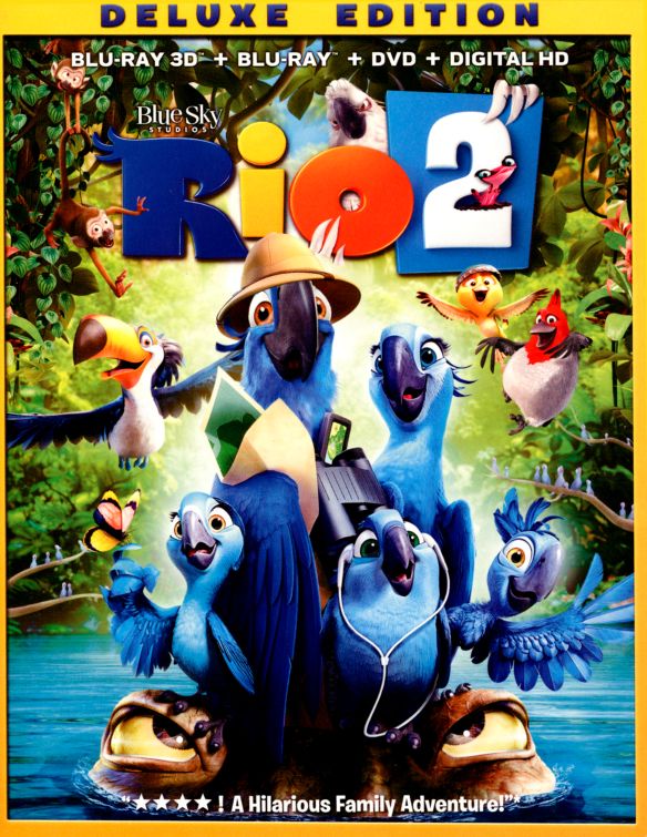  Rio 2 [Deluxe Edition] [3 Discs] [Includes Digital Copy] [3D] [Blu-ray/DVD] [Blu-ray/Blu-ray 3D/DVD] [2014]