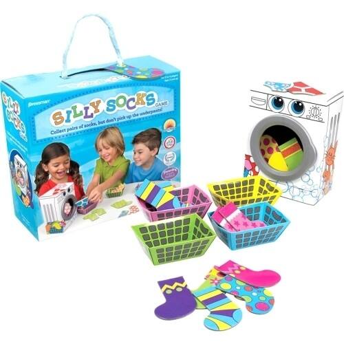 Front Standard. Pressman - Silly Socks Game.