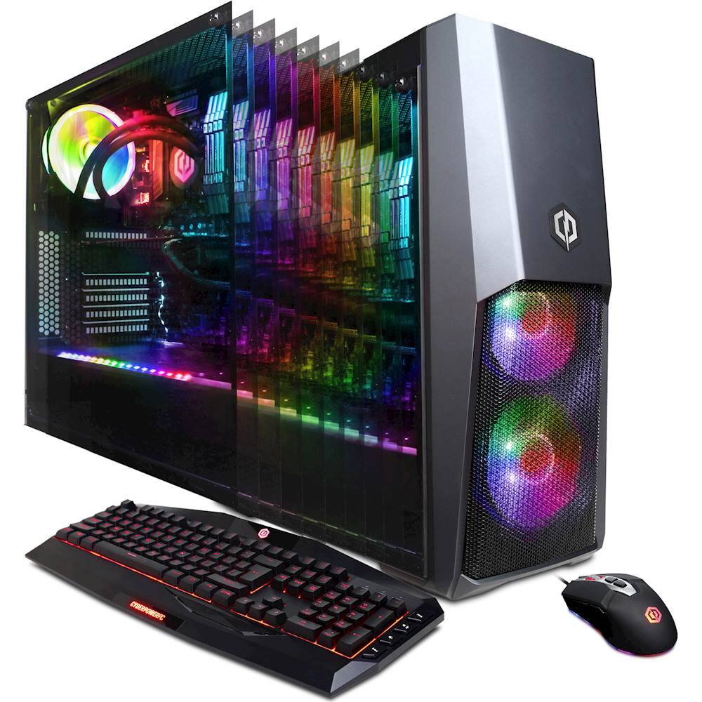 CyberPowerPC Gaming Desktop Intel Core i7 9700K Best Buy