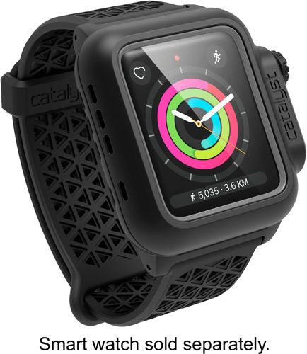 Catalyst - Protective Waterproof Case for Apple Watchâ„¢ 42mm - Stealth Black was $79.99 now $31.99 (60.0% off)