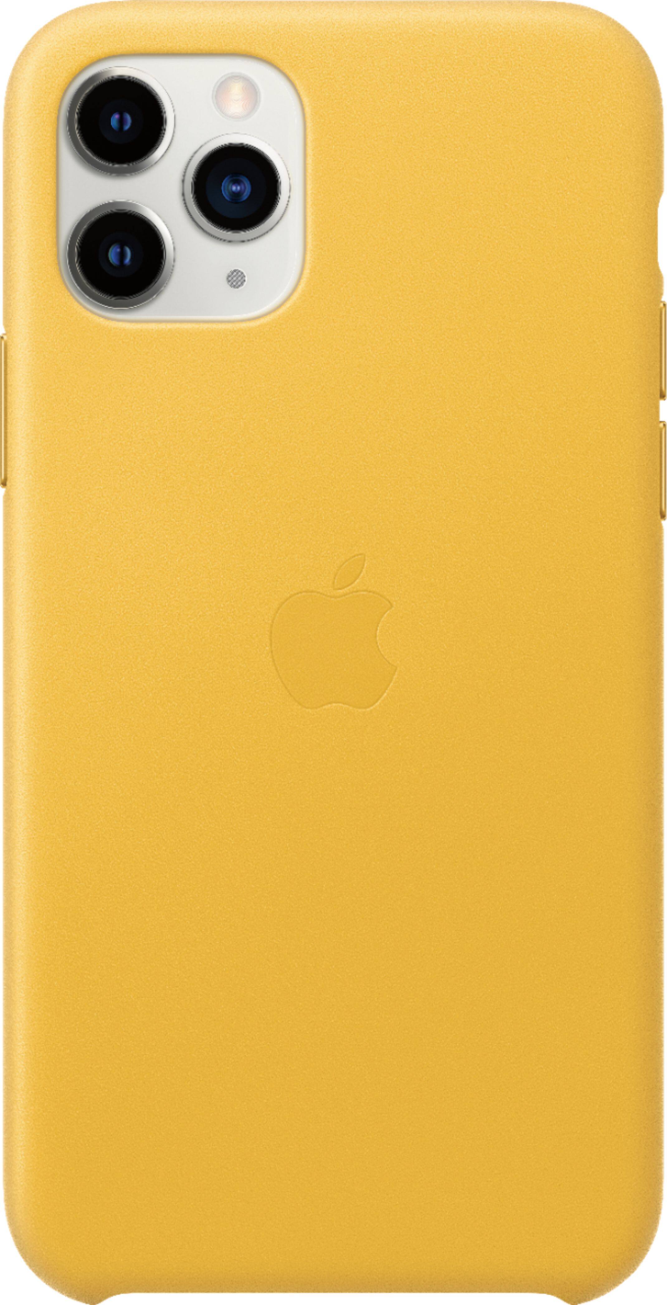 Alt View 11. Apple - iPhone 11 Pro Leather Case - Meyer Lemon.