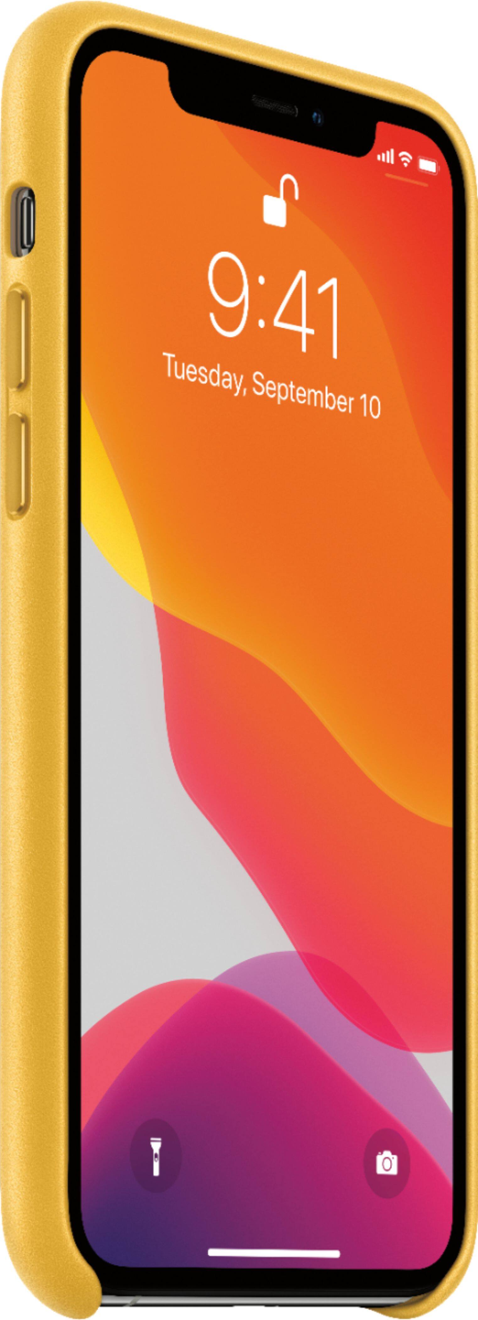 Alt View 12. Apple - iPhone 11 Pro Leather Case - Meyer Lemon.