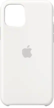 Front. Apple - iPhone 11 Pro Silicone Case - White.