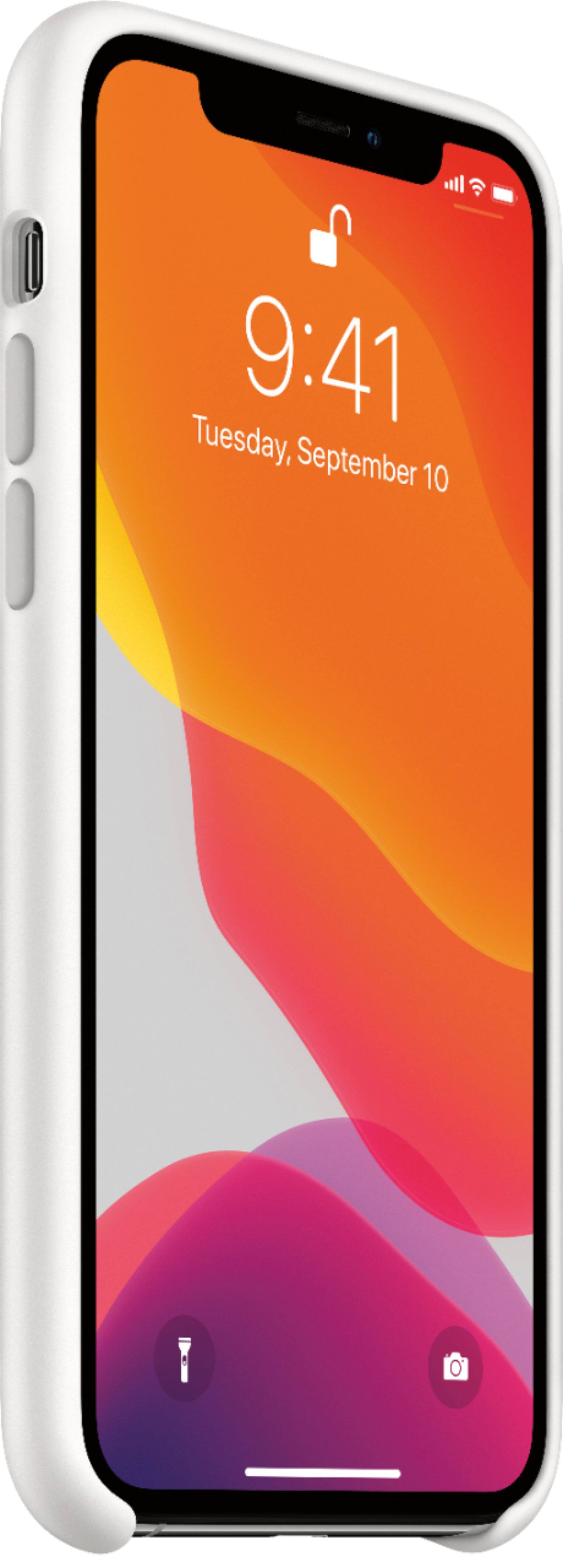 Alt View 12. Apple - iPhone 11 Pro Silicone Case - White.