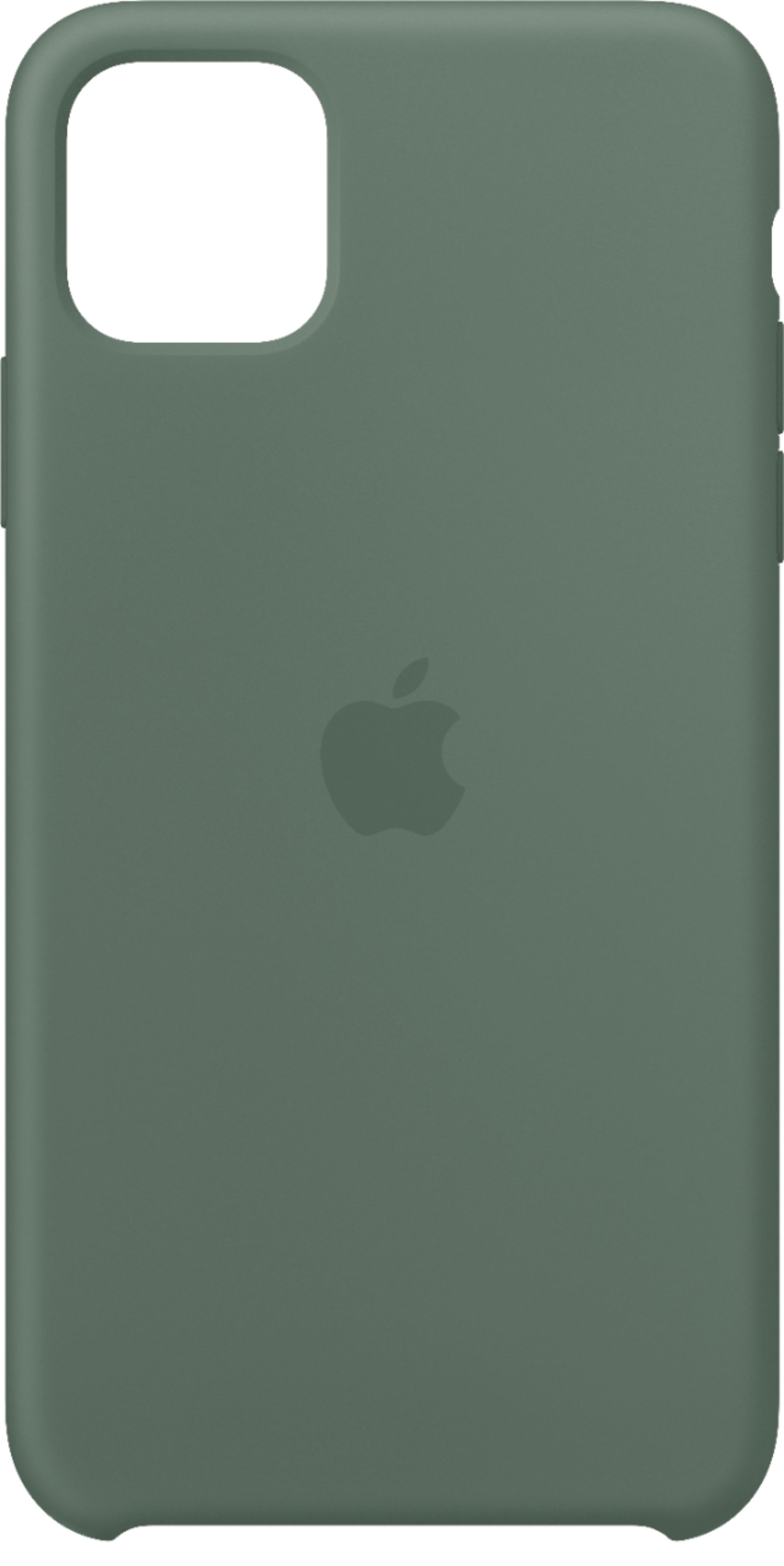 Apple Iphone 11 Pro Max Silicone Case Pine Green Mx012zm A Best Buy