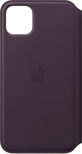 Apple iPhone 11 Pro Max Leather Folio - Aubergine