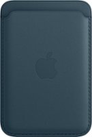 Apple - iPhone® Leather Wallet with MagSafe - Baltic Blue - Front_Zoom