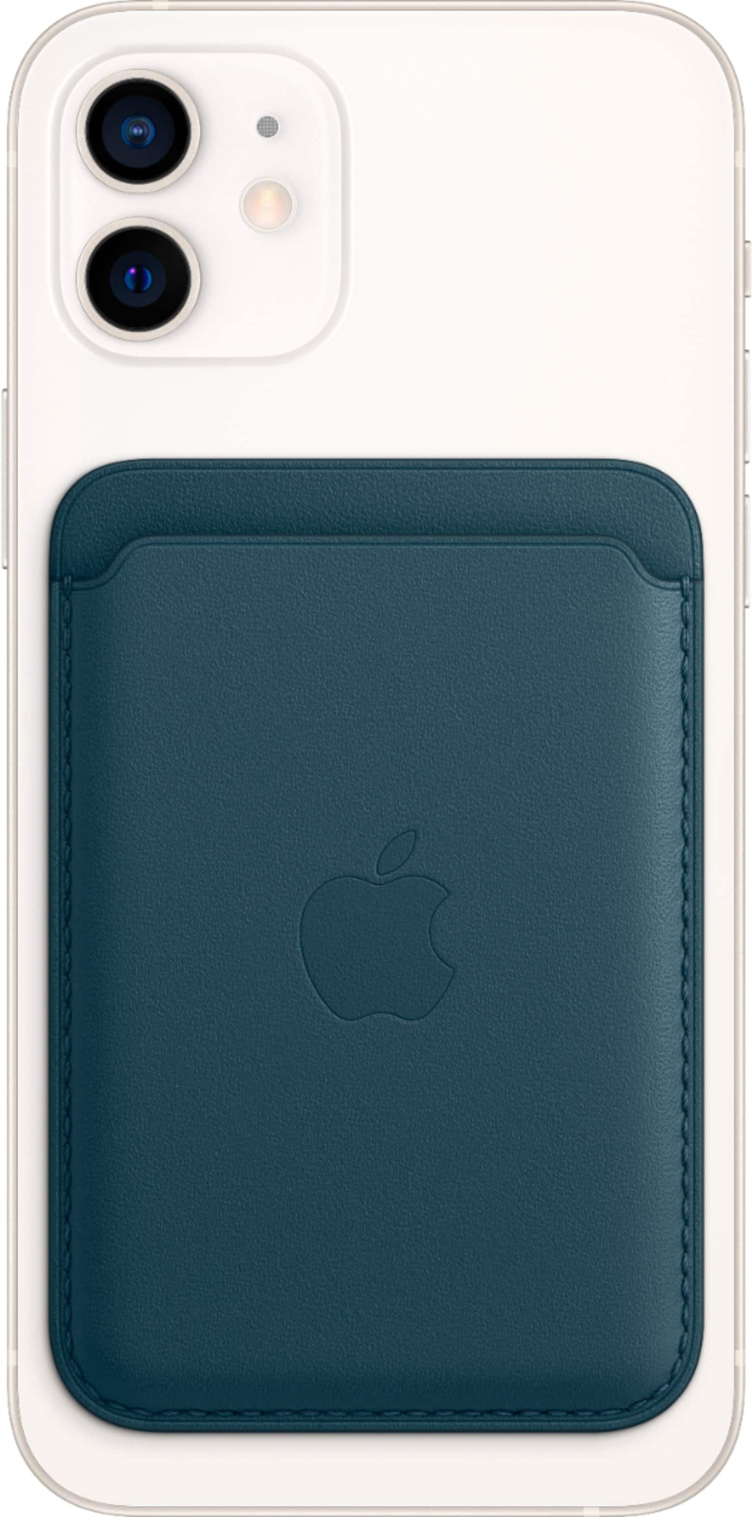 Alt View 12. Apple - iPhone® Leather Wallet with MagSafe - Baltic Blue.