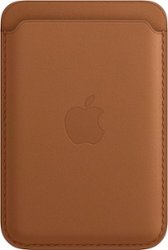 Apple - iPhone® Leather Wallet with MagSafe - Black - Front_Zoom