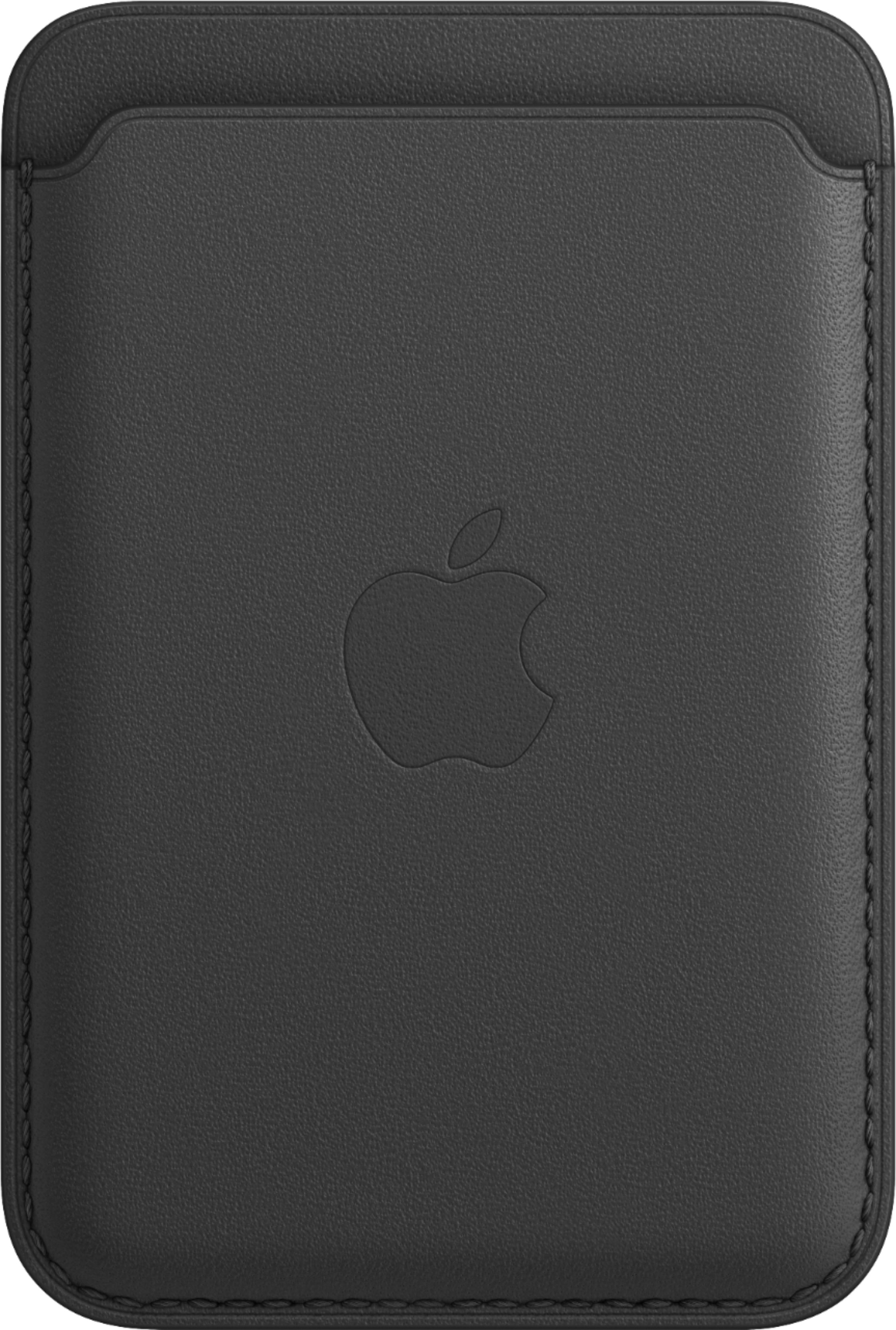 Apple - iPhone® Leather Wallet with MagSafe (2020) - Black