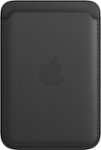 Front Zoom. Apple - iPhone® Leather Wallet with MagSafe - Black.